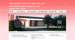 Desktop Screenshot of affordableselfstoragewi.com